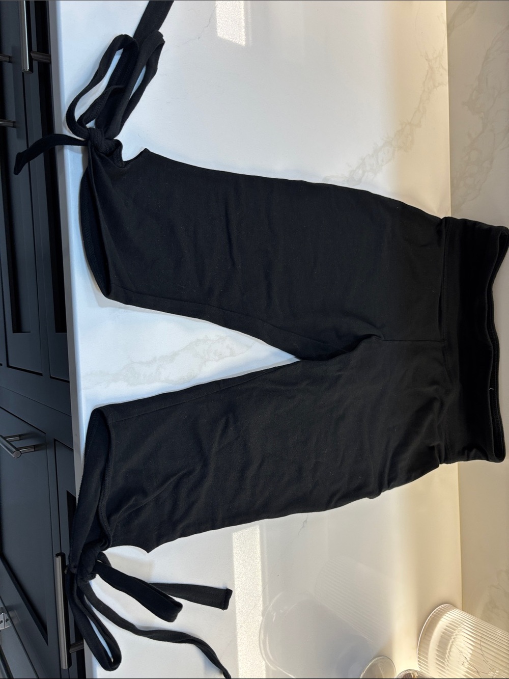 Mossimo Supply Co. Black Tie-Hem Jogger Pants